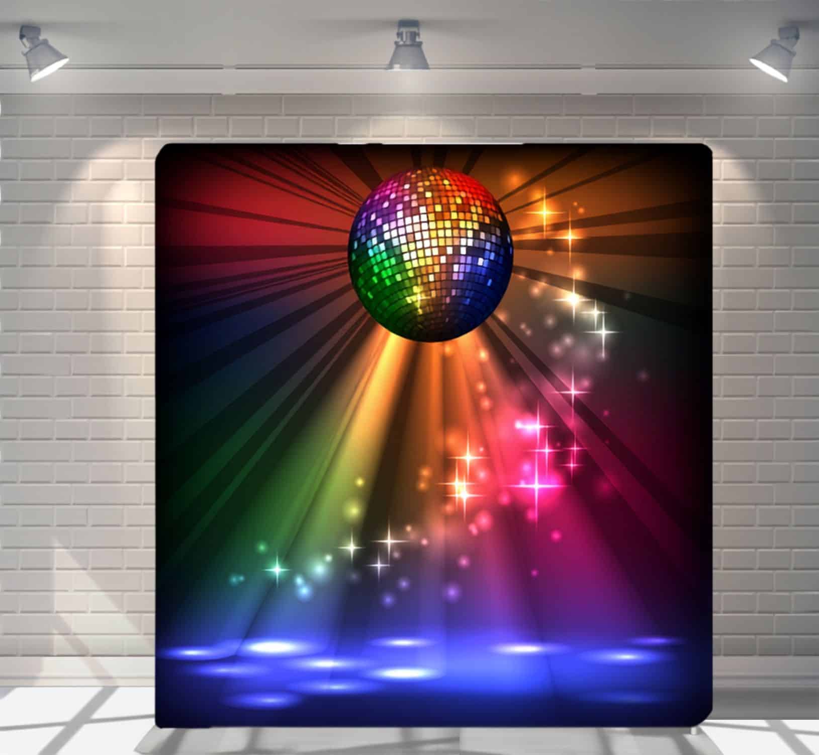 70s Style Night backdrop for party photo booth hire Auckland