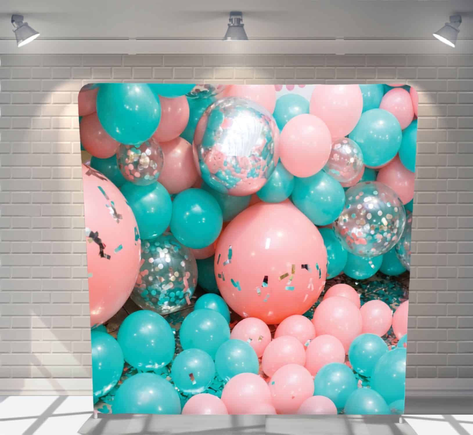 Balloon Wall backdrop for birthday party photo booth hire Auckland