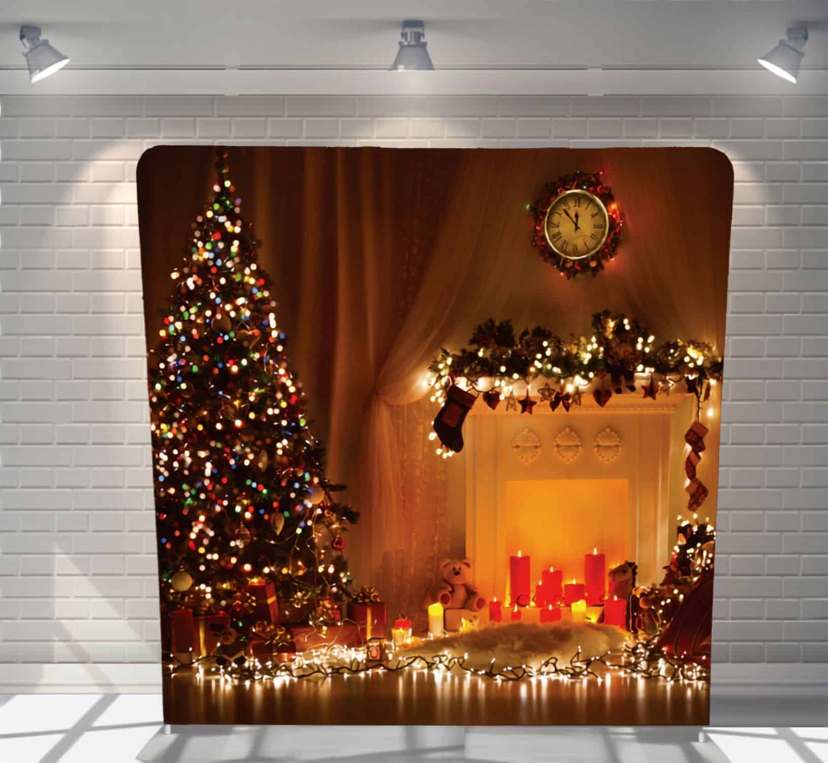 Christmas Lights backdrop for Christmas party photo booth hire Auckland