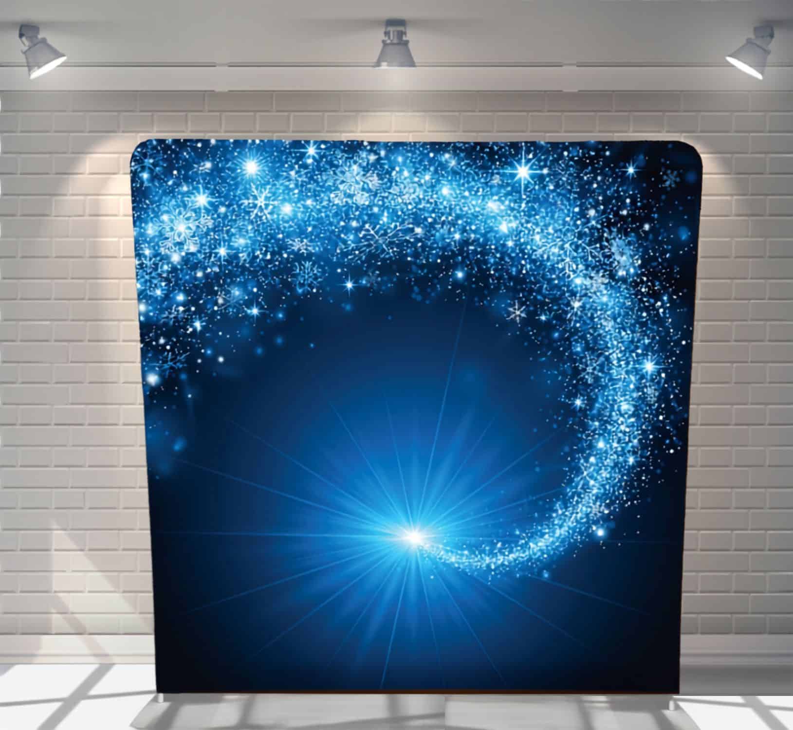 Elsa Was Here winter themed backdrop for photo booth hire Auckland
