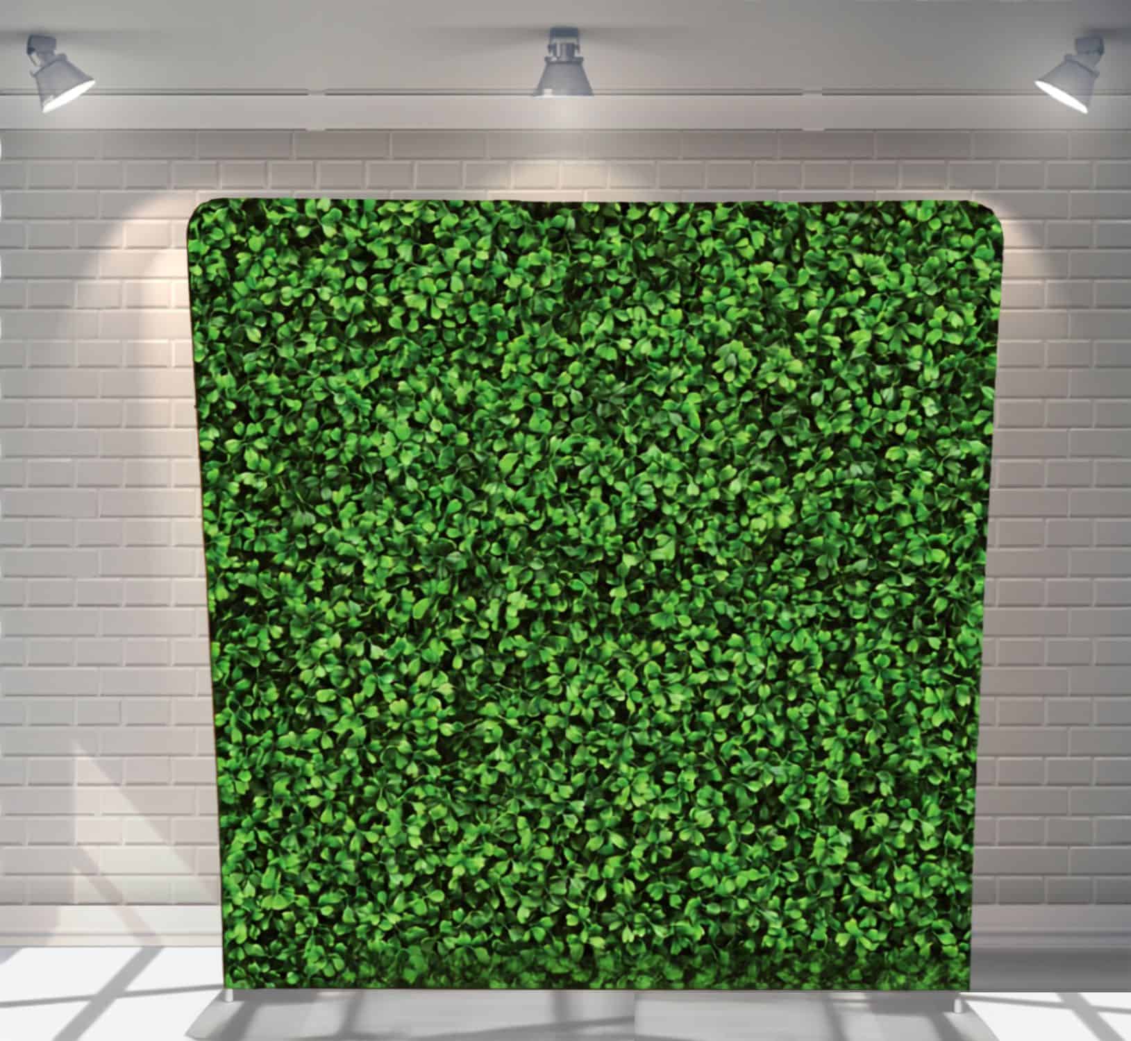 Hedge greenery backdrop for photo booth hire Auckland