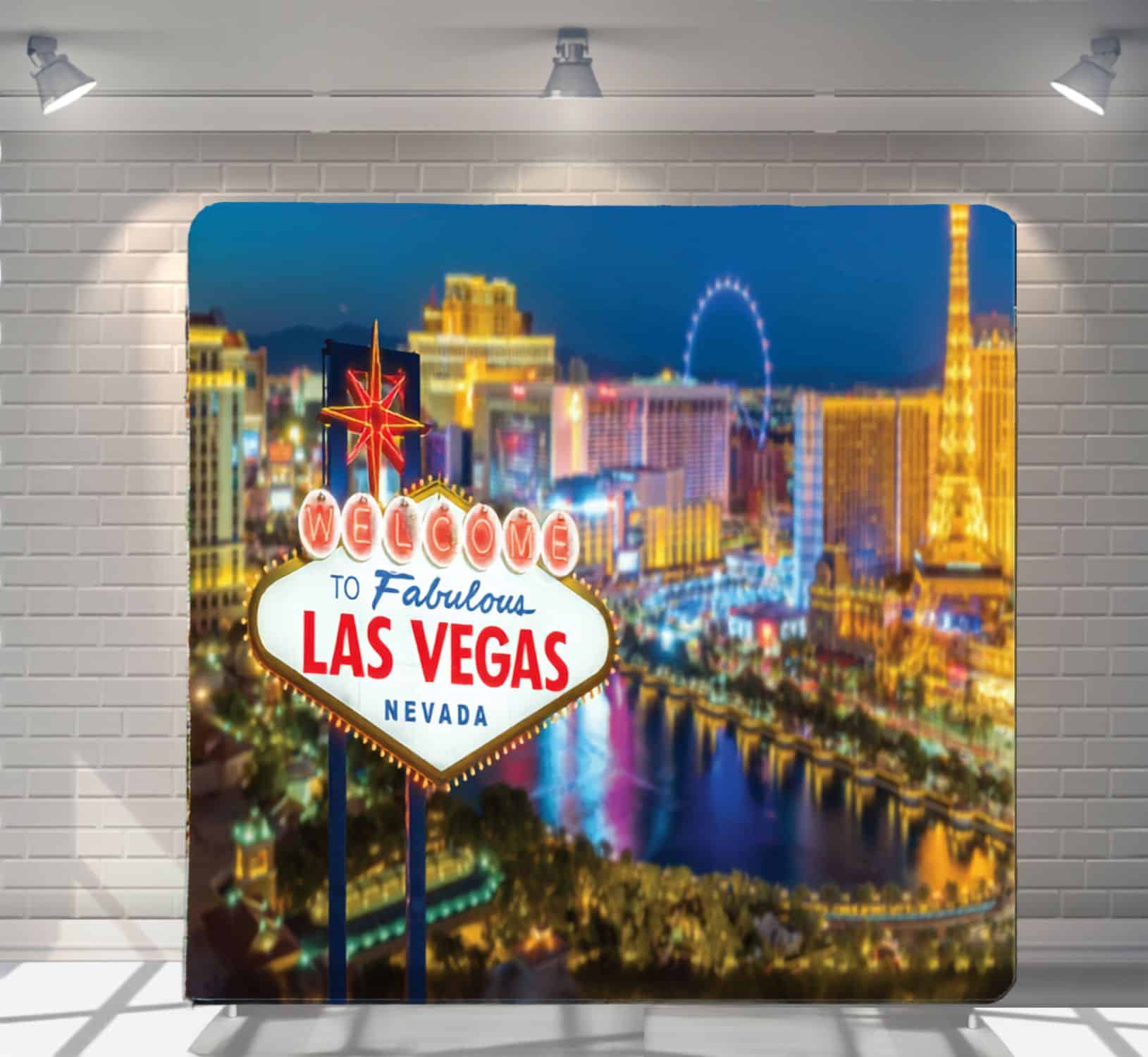 Welcome to Vegas backdrop for party photo booth hire Auckland