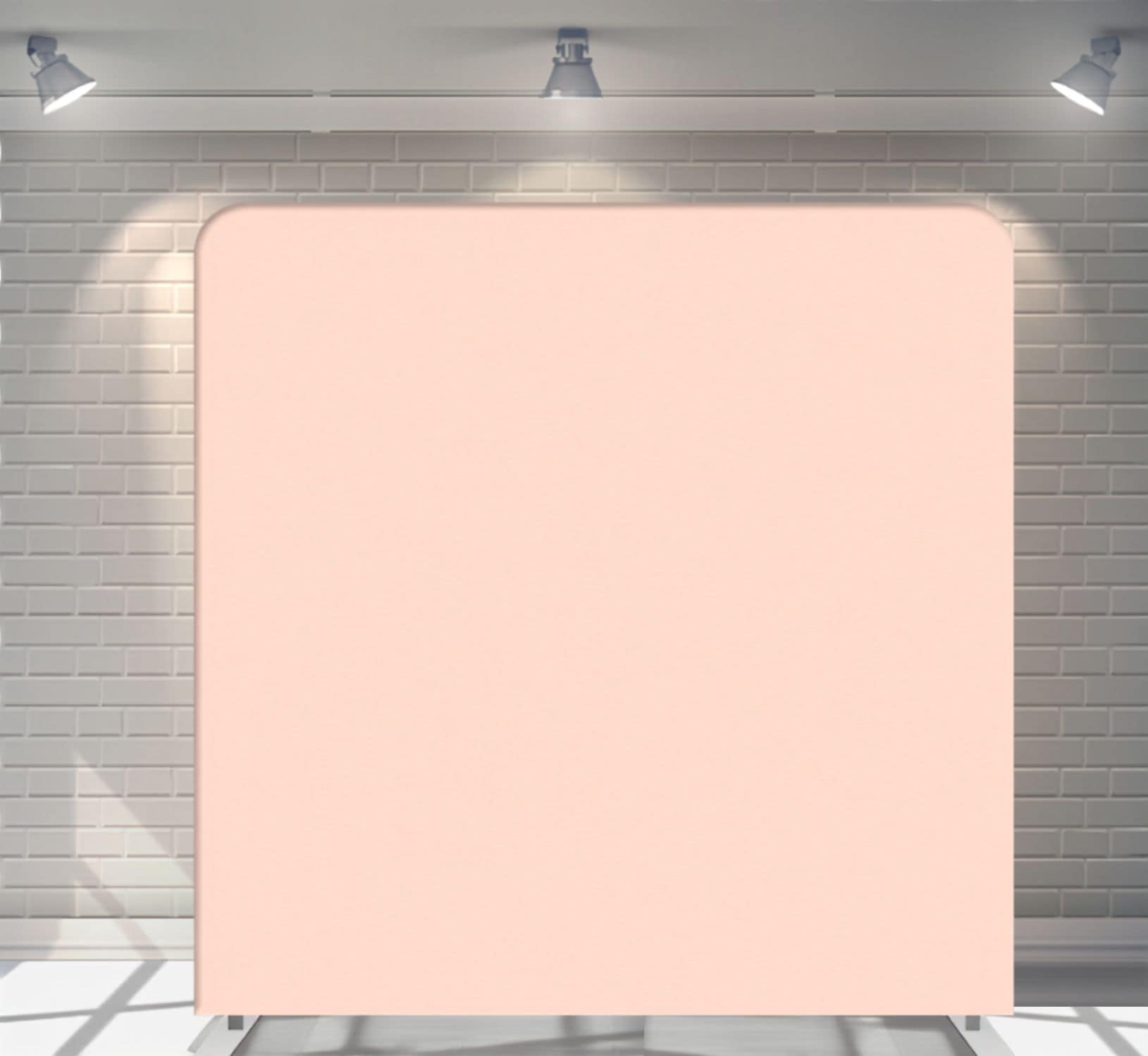 Pastel Peach backdrop for party photo booth hire Auckland