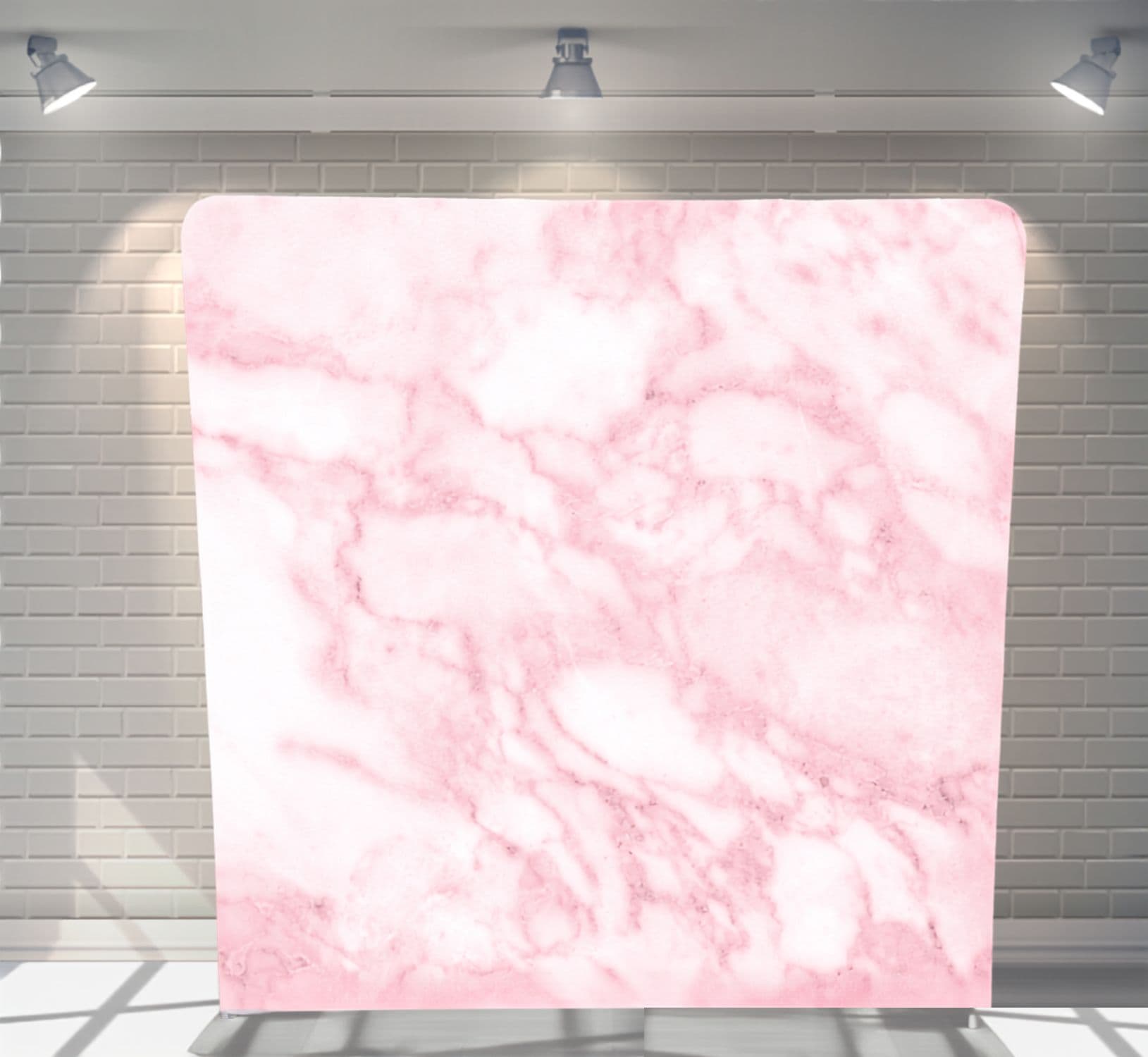 Pink Marble backdrop for photo booth hire Auckland