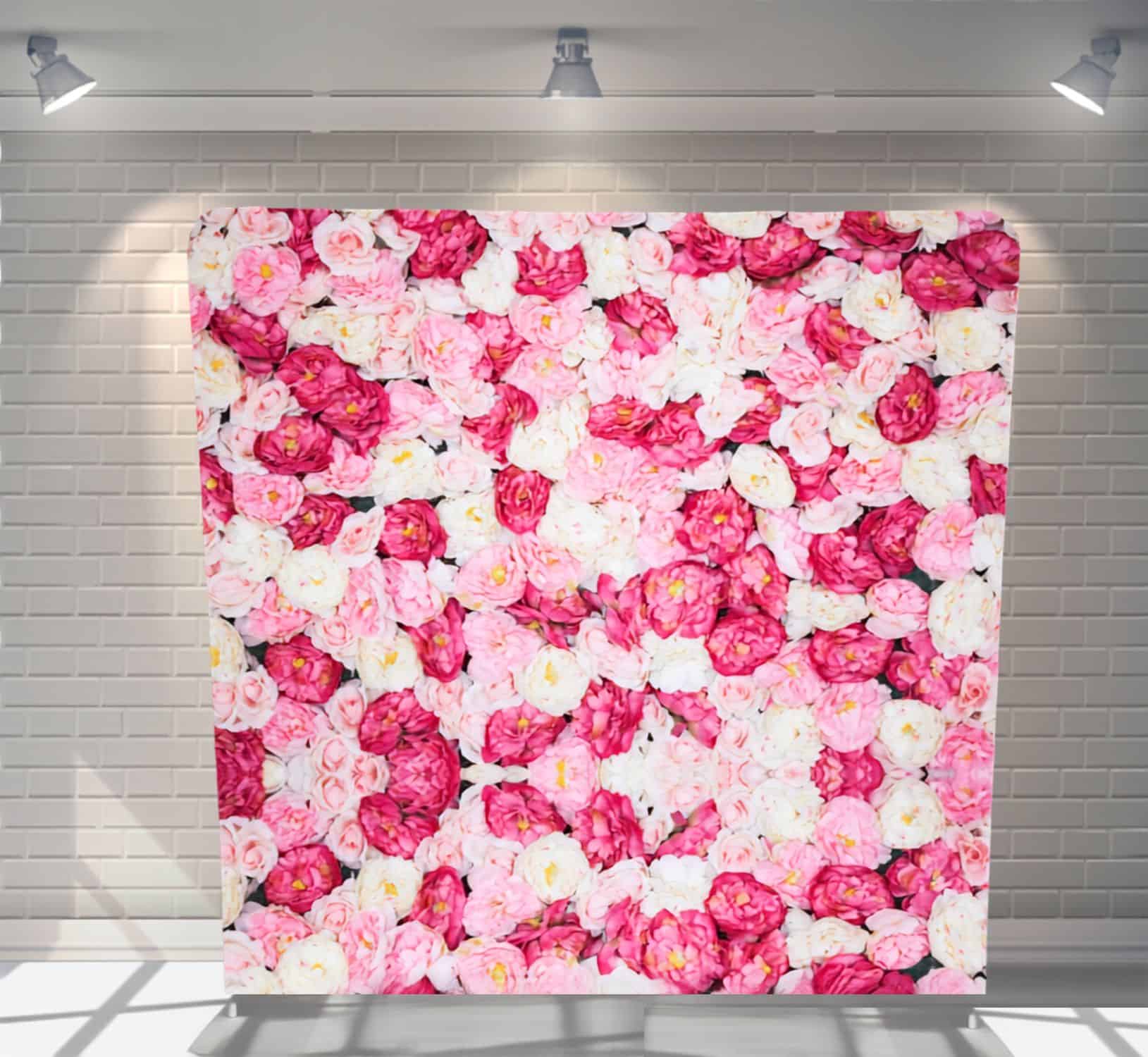 RPW Floral Wall backdrop for wedding photo booth hire Auckland