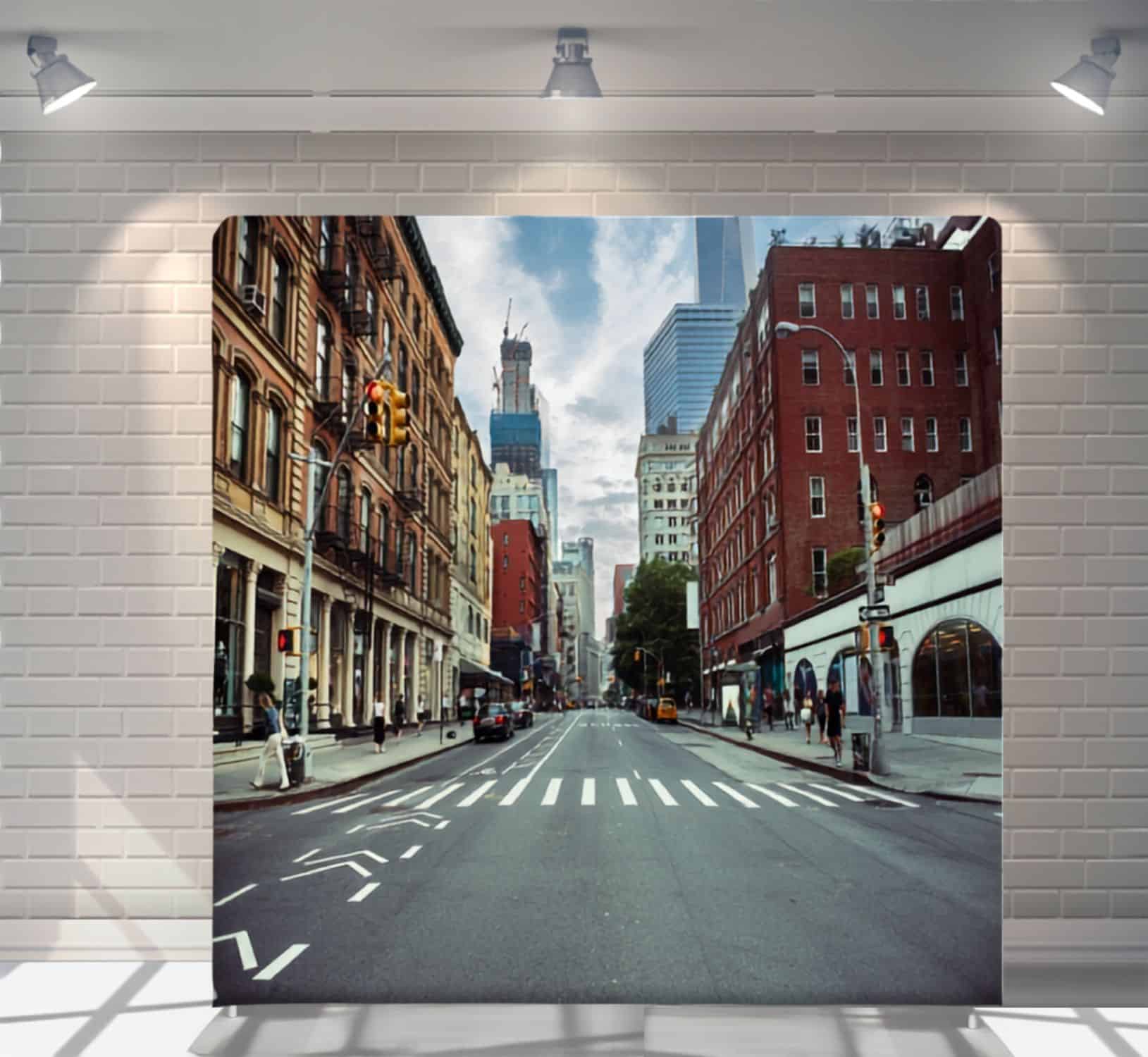 Manhattan Living backdrop for photo booth hire Auckland